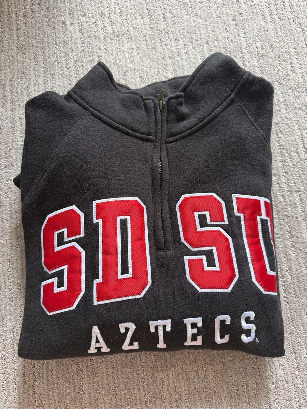 SDSU Aztecs Black Half-Zip Sweatshirt